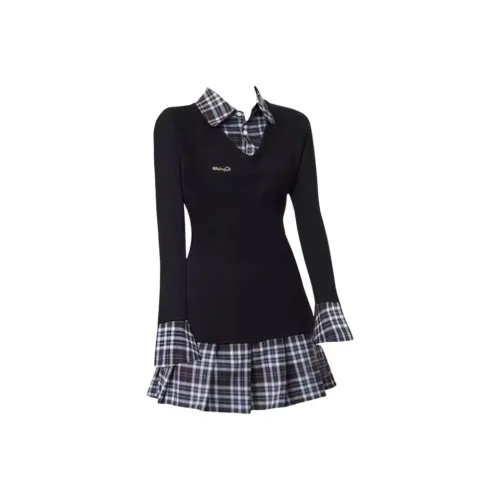 EMDPN Длинное платье с длинными рукавами женское