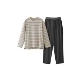 Мужской, теплый серый, полосы