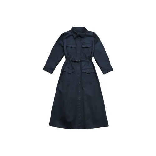 PGKZ Черные Женские Длинные Платья с Длинными Рукавами