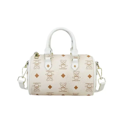 Single Warehouse ПУ (полиуретан) Boston Сумка через плечо Стандартная Женская Экрю Розовый Коричневый Черный