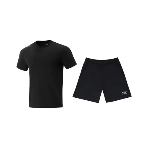 LiNing Повседневная Спортивная Одежда Унисекс Черный+Черный