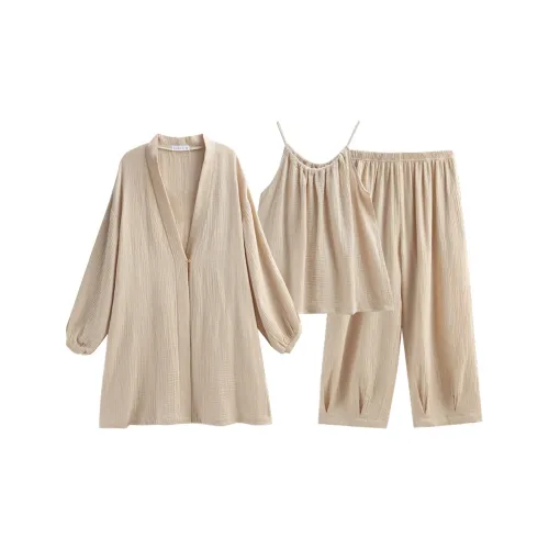 Same Language Пижамный комплект женский абрикосовый