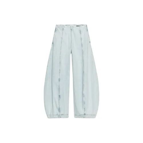 ZARA ZW Series Светло-синие Женские Джинсы