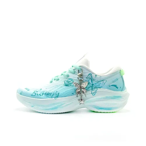 Anta Leaf 5,0 Амортизация Устойчивость к истиранию Легкий Низкий Топ Повседневные Беговые кроссовки Женские Бирюзовый