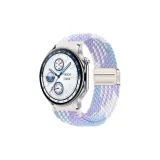 Фиолетовый [Магнитная застежка, ткань, вязаный ремешок]