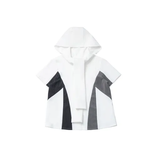 Pink Savior С капюшоном Короткий рукав Рубашка Женская Рубашка