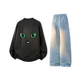 Чёрный + Светло-синий