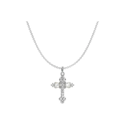 SUN HUNTER Белое золото с покрытием медный Каратовое золото + Белый перламутр + Циркон ожерелья Женское серебро Золото + Белый