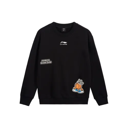 LINING Черные школьные толстовки для подростков