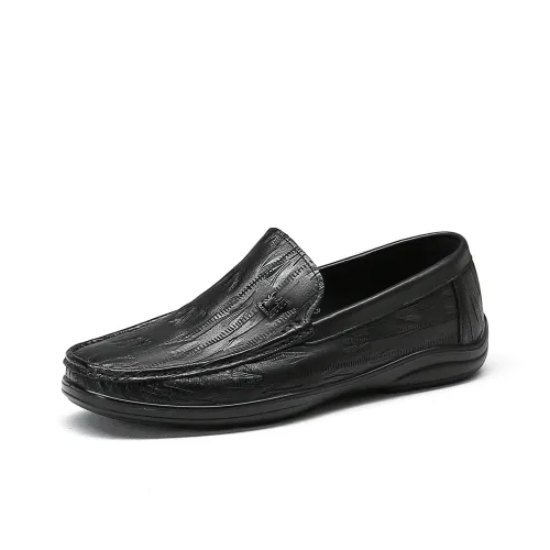 Spider King Лоферы с резиновым покрытием черные мужские