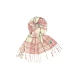 Бело-розовый в клетку