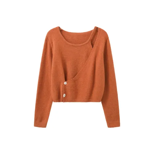 YOUXIANG Апельсин Женская Трикотажная