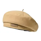 Кожаный ярлык берета - хаки