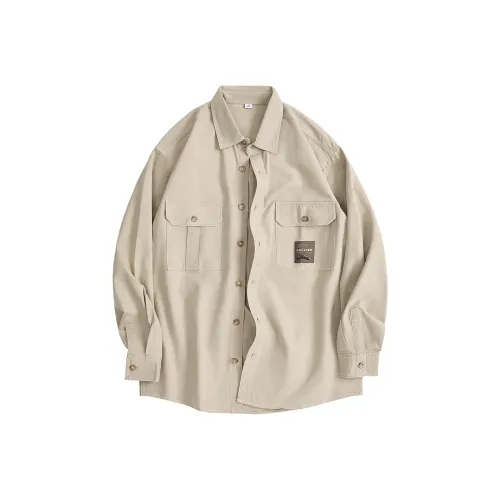 Hansca Standout And Стильный Свободный крой Удобный Длинный рукав Рубашка Мужская