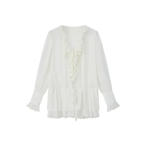 Meanalot Белые Женские Рубашки