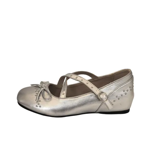 Wuji Плоская подошва Туфли Мэри Джейн Женские