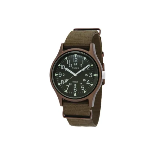 TIMEX MK1 Collection Мужские часы Кварцевый механизм Тканевый ремешок 40 мм Зеленый циферблат