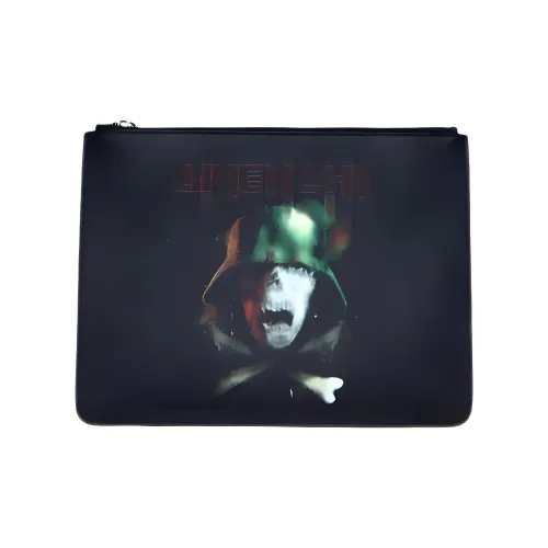 GIVENCHY Клатч из коровьей кожи мужской черный