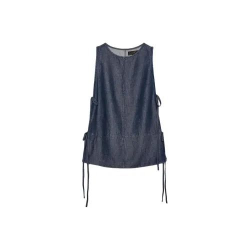 ZARA ZW Series Синие Женские T-рубашки