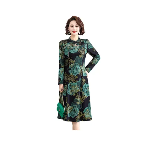 PIERRE CARDIN Длинное платье с длинными рукавами женское