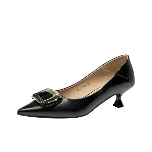 GUDIANFENGDU Узкий каблук Высокие каблуки 4CM Женские