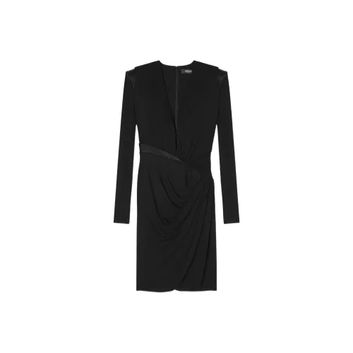 VERSACE FW25 Длинное платье с длинными рукавами женское