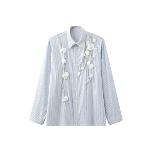 EDRPIUS Светло-синие унисекс рубашки