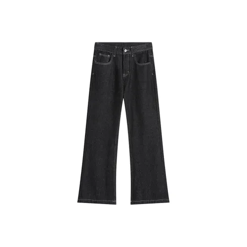 BAOZAN Черные Унисекс Джинсы