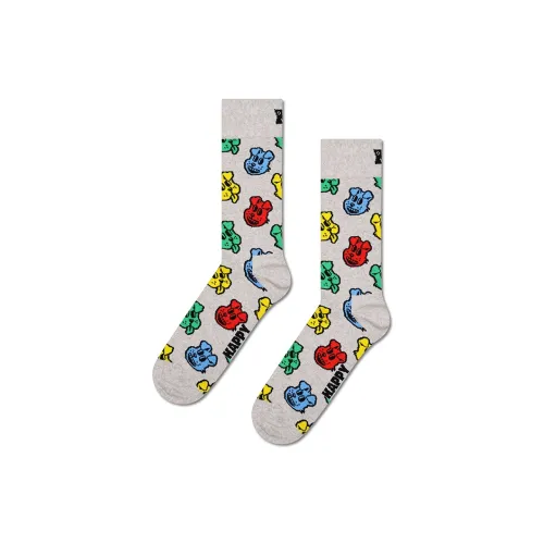 Happy Socks Серый Унисекс MID Носки до икры