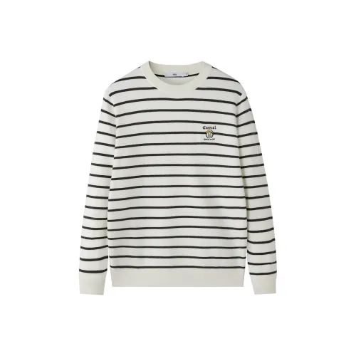 HLA Ecru Stripes D1 Men's Knitwear