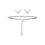 Ледяной Prism Комплект Ожерелье и Серьги