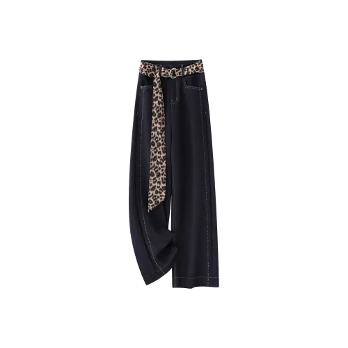 Devanro Темно-синий женский джинсы