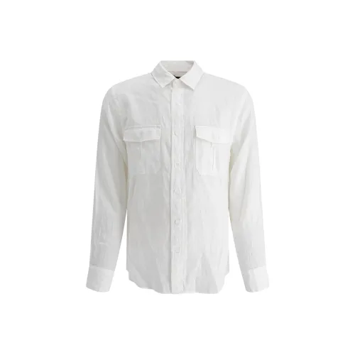 VINCE Белые Мужские Рубашки