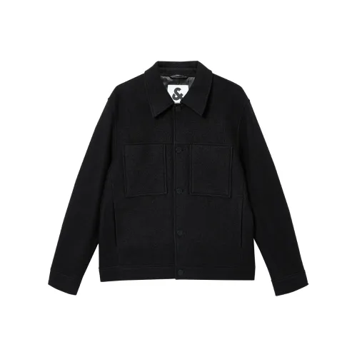 JACK JONES· Весенний Осенний Шерстяной Куртка Мужская