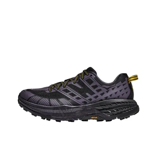 HOKA ONE ONE SPEEDGOAT 2 Противоскользящий Дышащий Поддерживающий и Сбалансированный Низкий Топ Беговые кроссовки Унисекс Черный