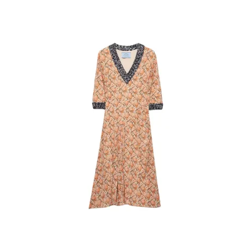 PRADA Короткое платье с короткими рукавами женское