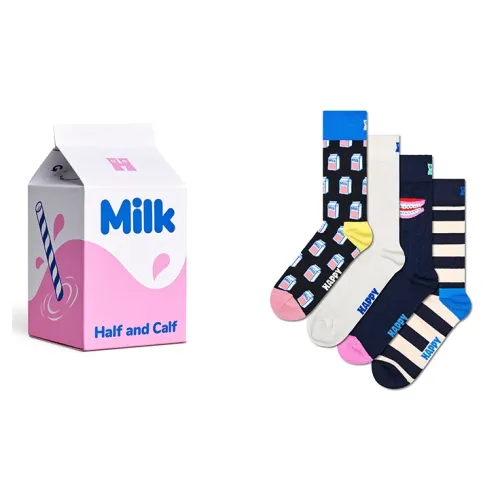 Happy Socks Взрослая коробка из 4 пар унисекс носков до икры MID