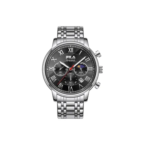FILA Classic Collection Кварцевые мужские наручные часы с черным циферблатом