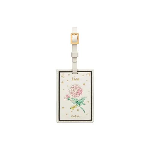 DIOR Телячья кожа Luggage Tag Белый