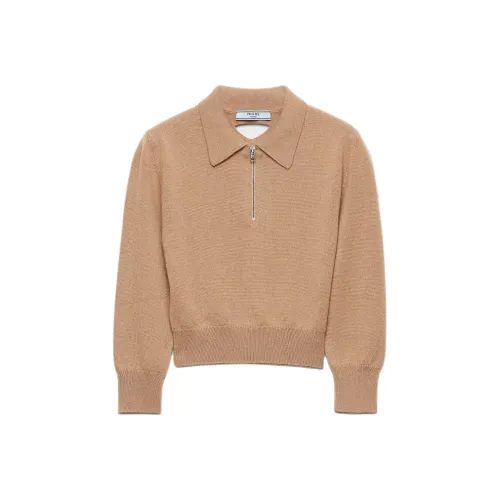 PRADA Бежевый Женские Кашемировые Свитера