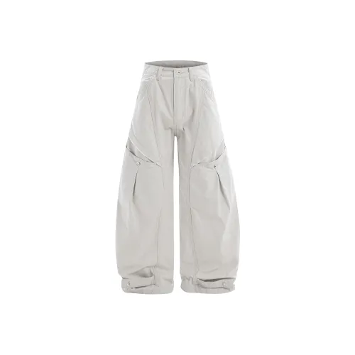MOO TONAL Белый Унисекс Карго Брюки