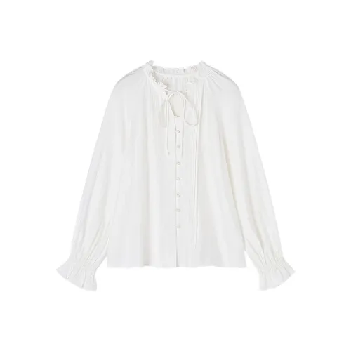 XIANGYING Белые Женские Рубашки
