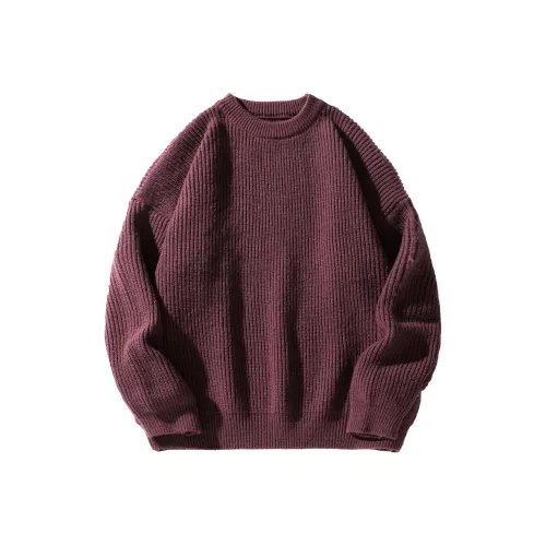 ONIONBUSY Круглый вырез Вязаная модель Свитер Унисекс