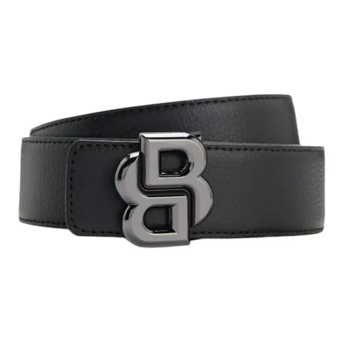 Hugo Boss Ремни из коровьей кожи Мужской Черный 3,5CM