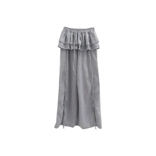 LOWEAR Frill Ribbon Свитшот Брюки Повседневные Брюки Женские