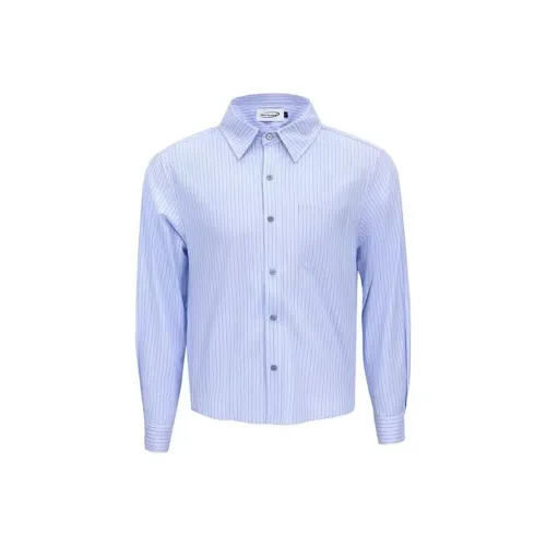 FROM THE STREET Светло-синие унисекс рубашки