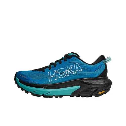 HOKA ONE ONE Mafate 5 Амортизация Светоотражающие Беговые кроссовки Женские Синие