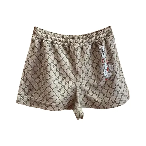 GUCCI FW25 Повседневные шорты Женские Бежевый Коричневый
