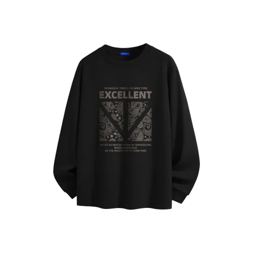 FAIRWHALE Весенний Осенний Длинный Рукав Т-Рубашка Мужская