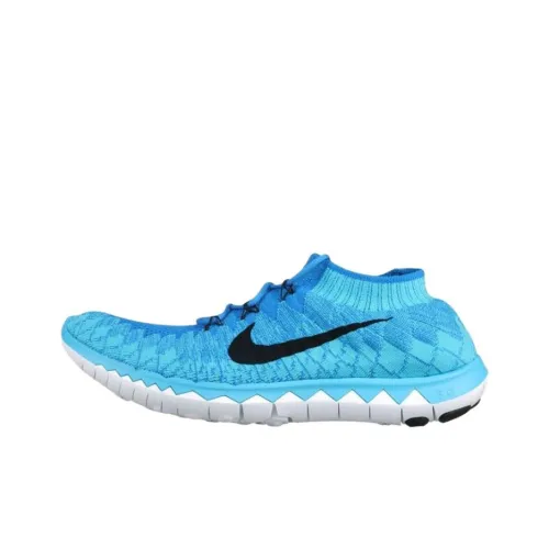 Nike Free 3,0 Flyknit Беговые кроссовки Унисекс Blue